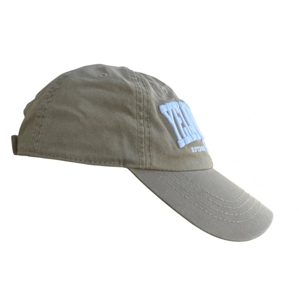 Yellowstone National Park Strapback Dad Hat Khaki Embroidered Bison